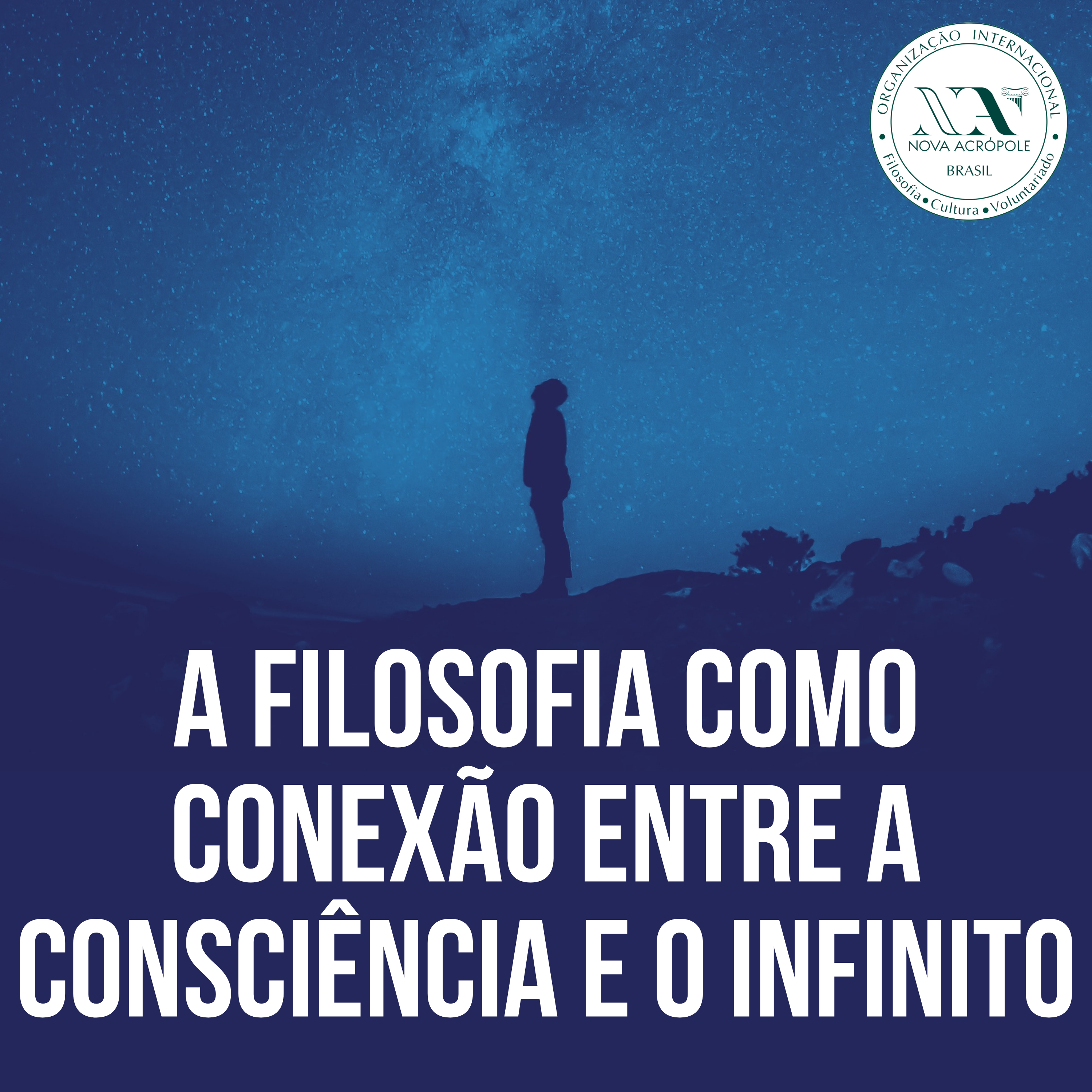 Logomarca do A filosofia como conexão entre a consciência e o infinito