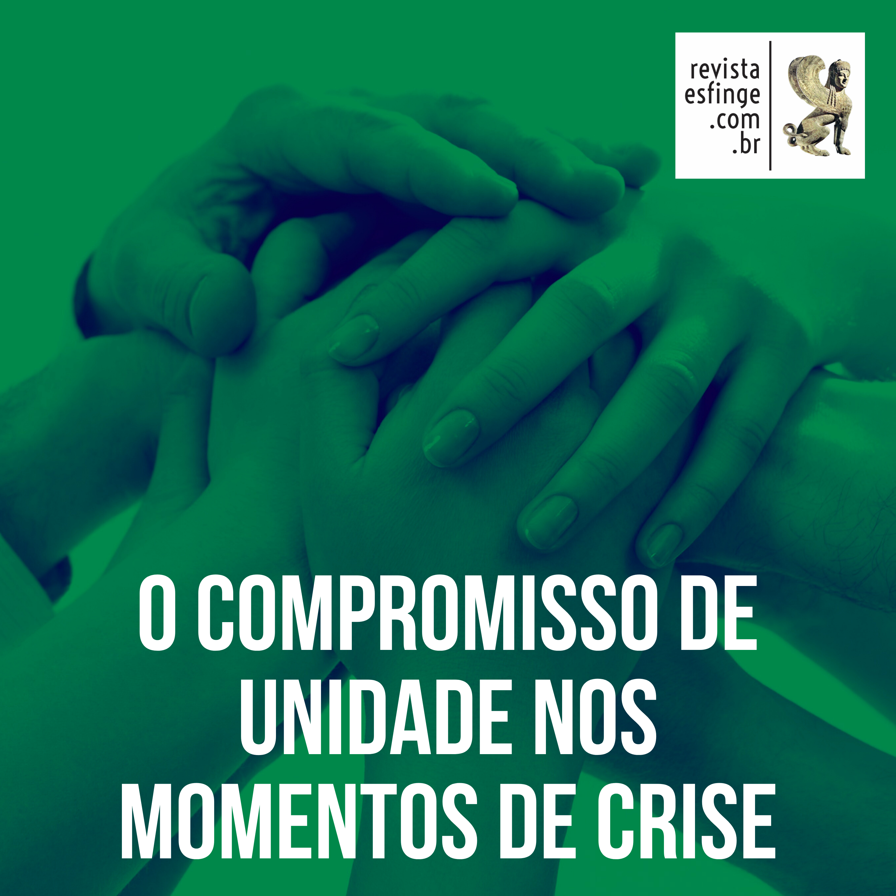 Logomarca do Compromisso de Unidade nos momentos de crise