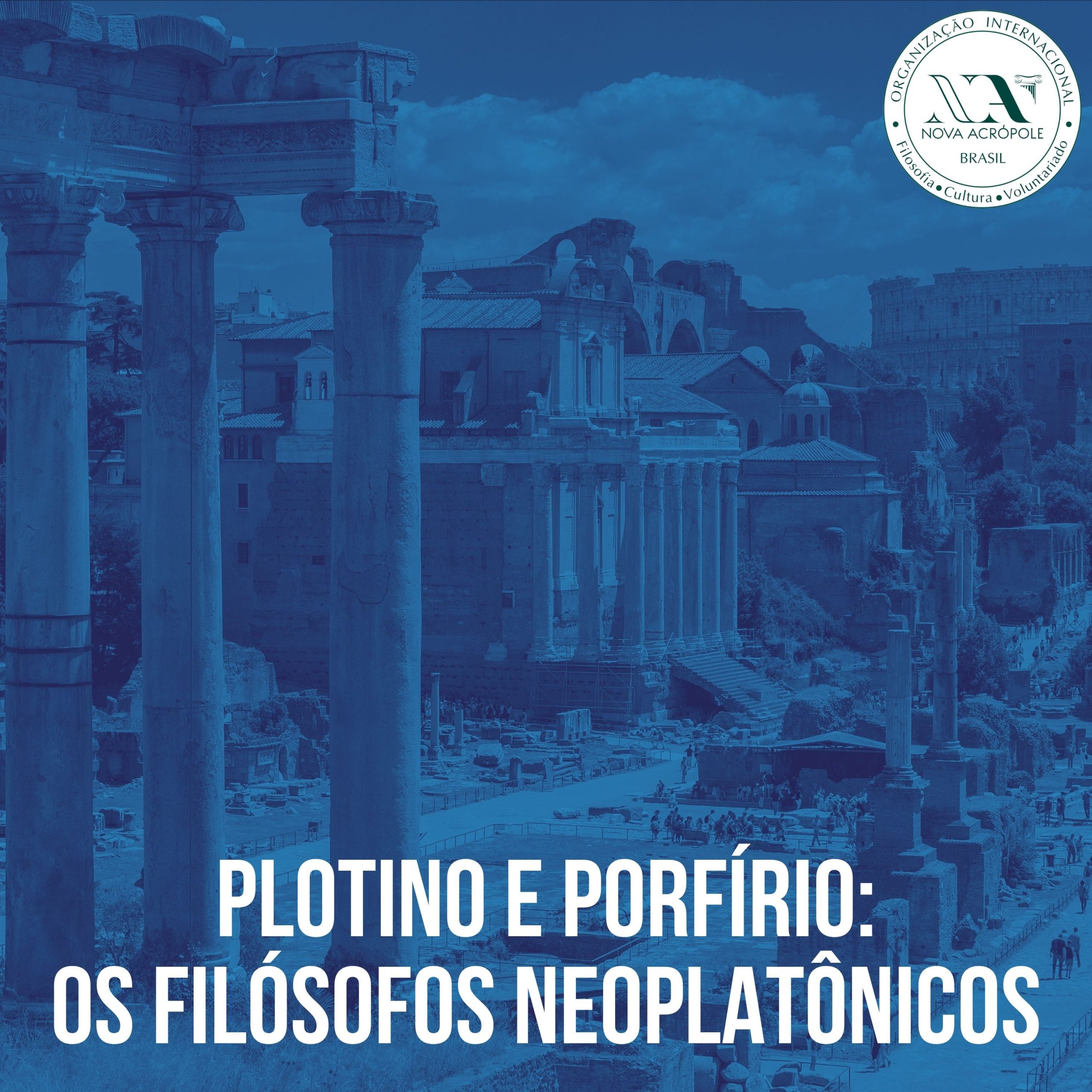 Logomarca do Plotino e Porfírio: os filósofos neoplatônicos
