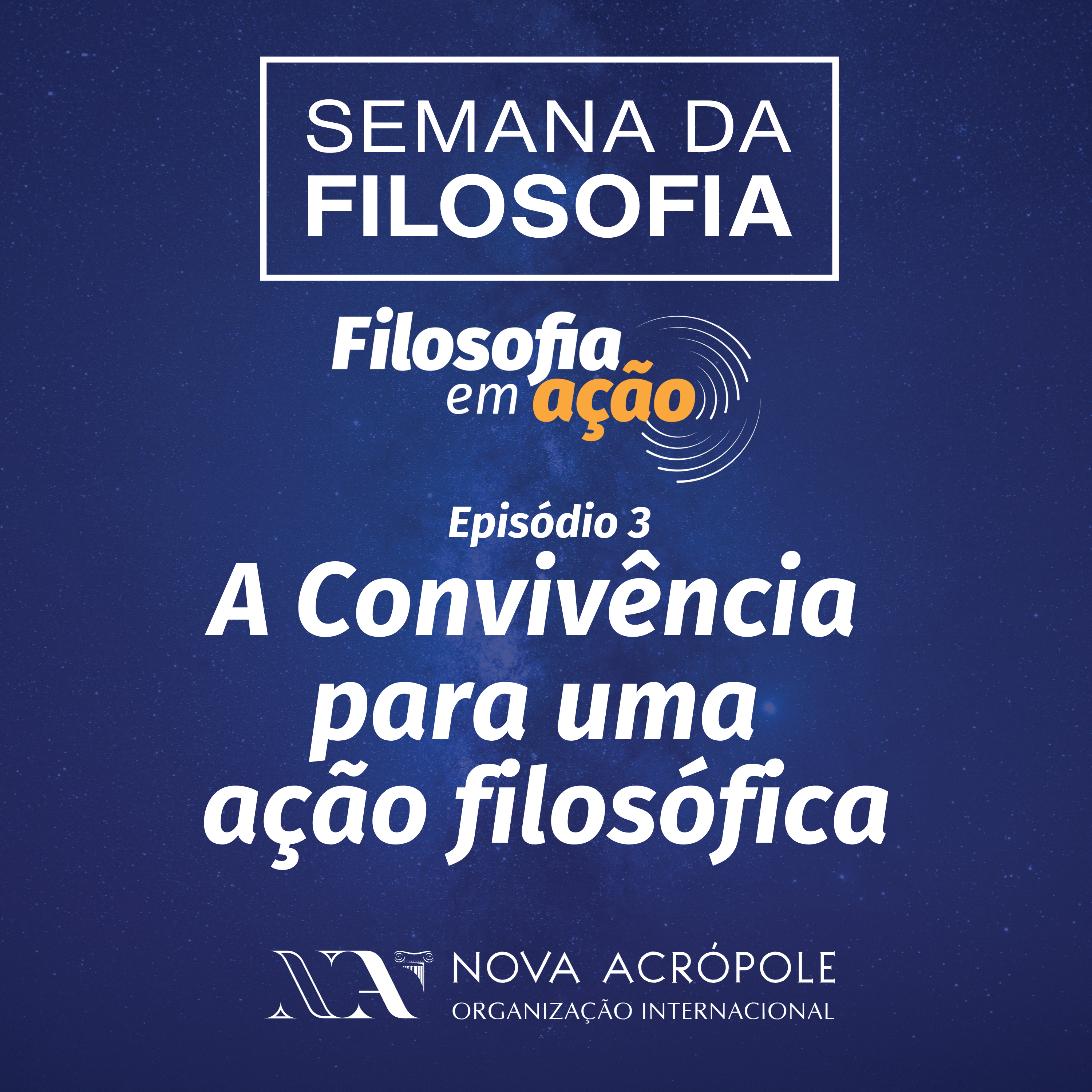 Logomarca do A Convivência para uma ação filosófica